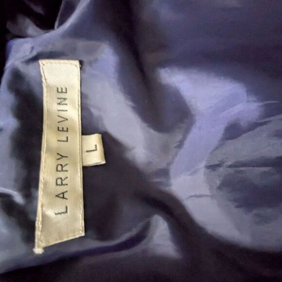 Larry Levine Eggplant Quilted Hooded Puffer Coat L L/S Snap Front Warm Winter Ja - Picture 5 of 11